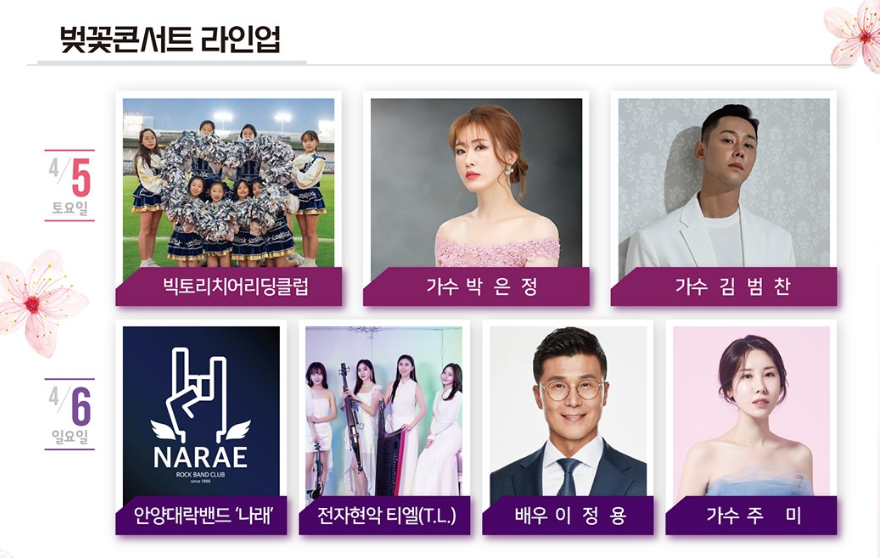 안양 봄 축제 충훈 벚꽃축제 위치 주차 명소 충훈부 벚꽃길 가는법