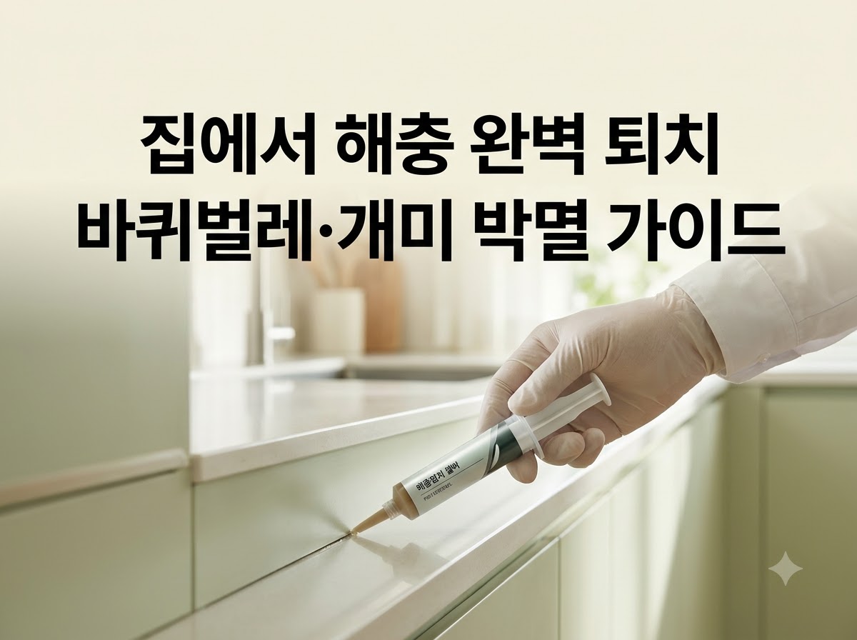 바퀴벌레와 개미 등 집안 해충 완벽 퇴치 방법 정리