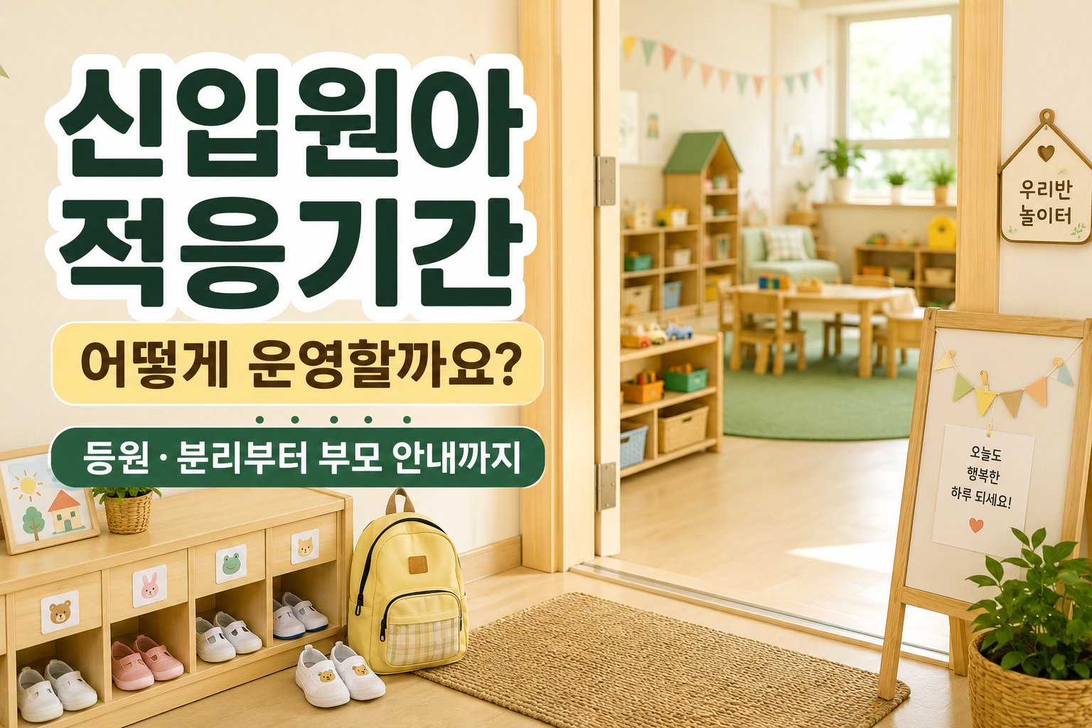 신입원아 적응기간 안내 클래스