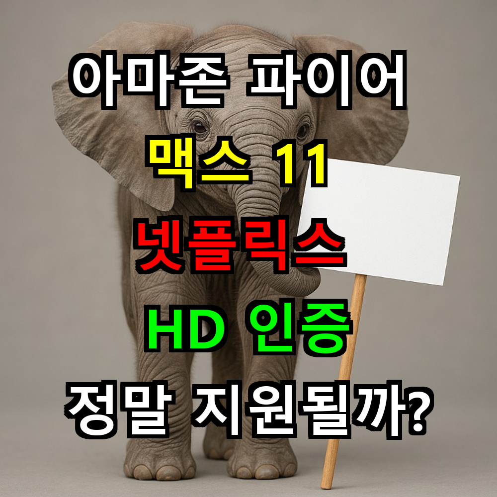 아마존 파이어 맥스 11 넷플릭스 HD 인증은 정말 지원될까? 완벽 가이드