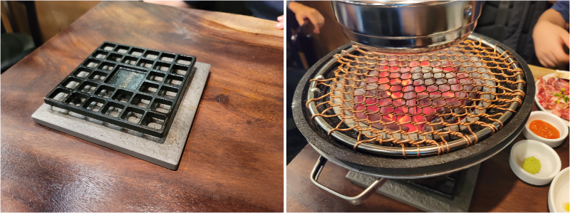 천우목장 숯받침대와 화로