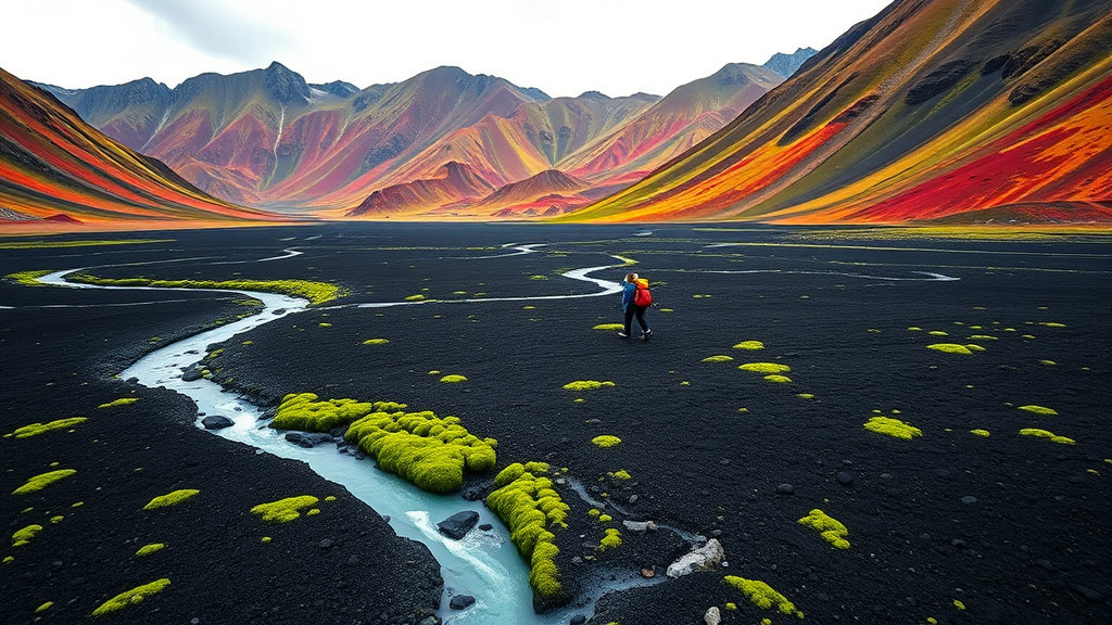 불과 얼음의 대지에서 걷다