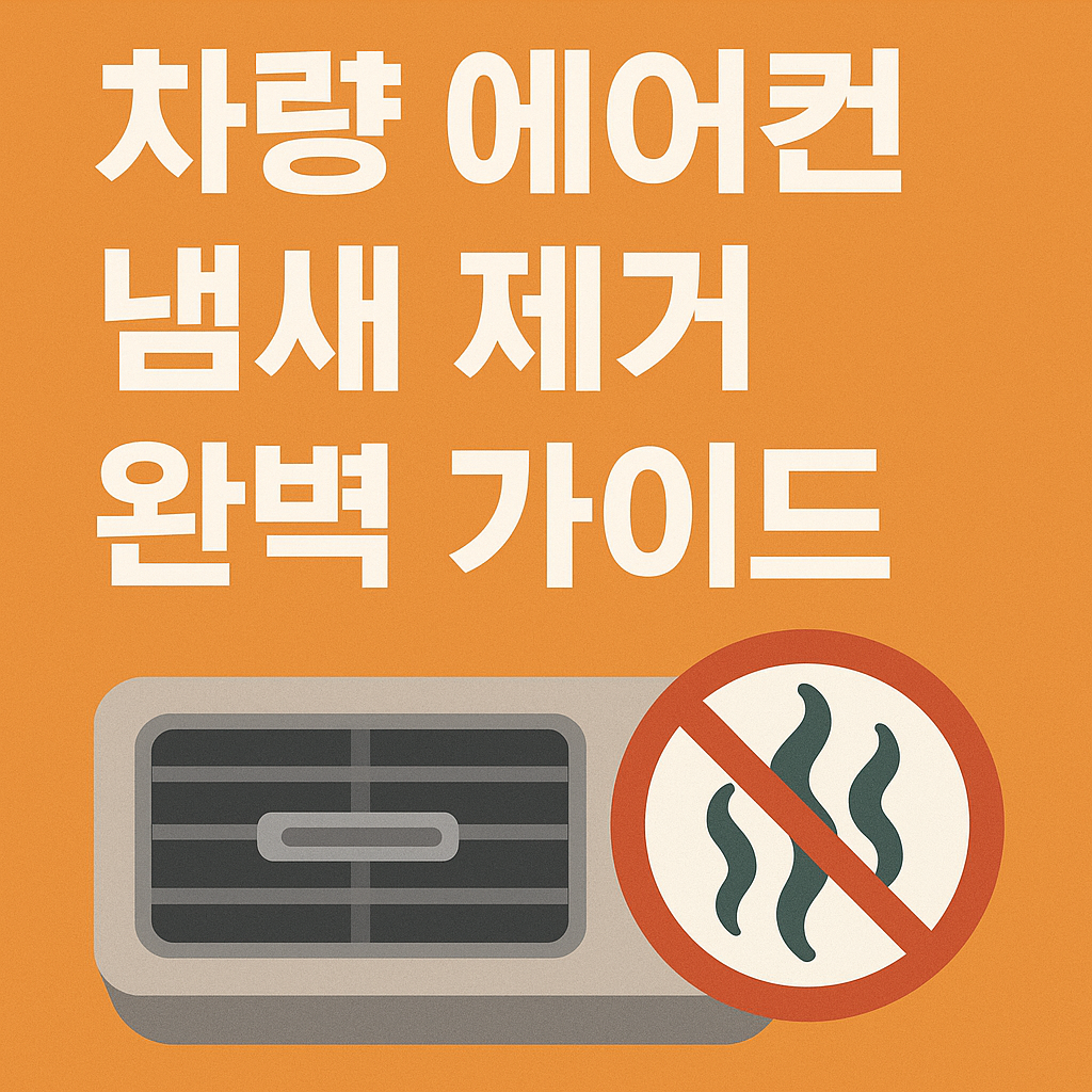 차량 에어컨 냄새 제거 완벽 가이드
2025 최신 셀프 관리 & 제품 추천