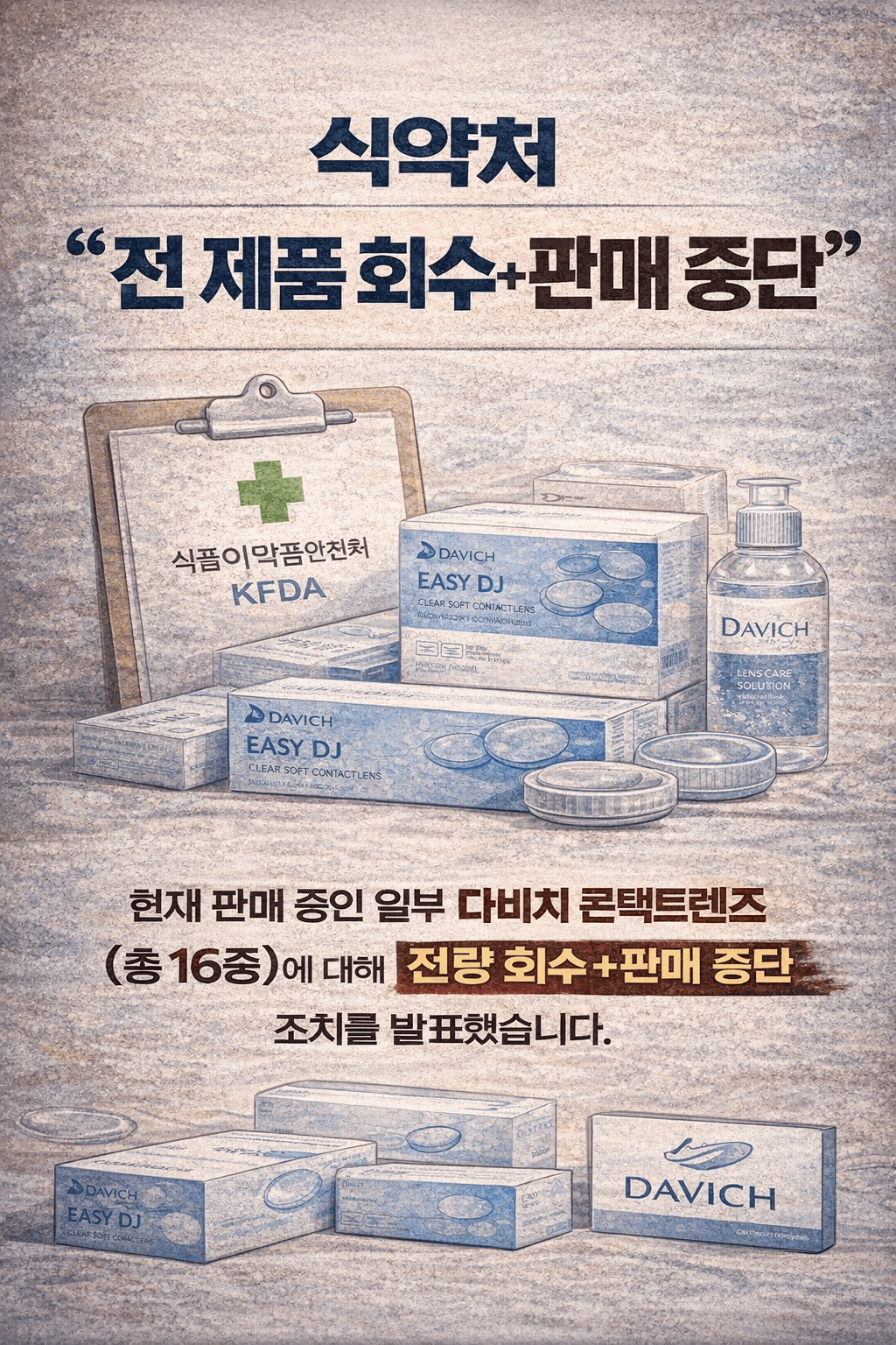 콘택트렌즈 리콜 대상 확인하는 법