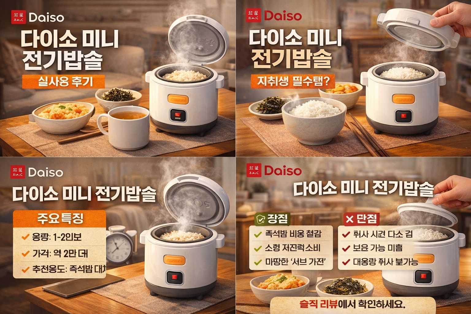 다이소 1인용 전기히터 장단점｜전기요금 진실 공개