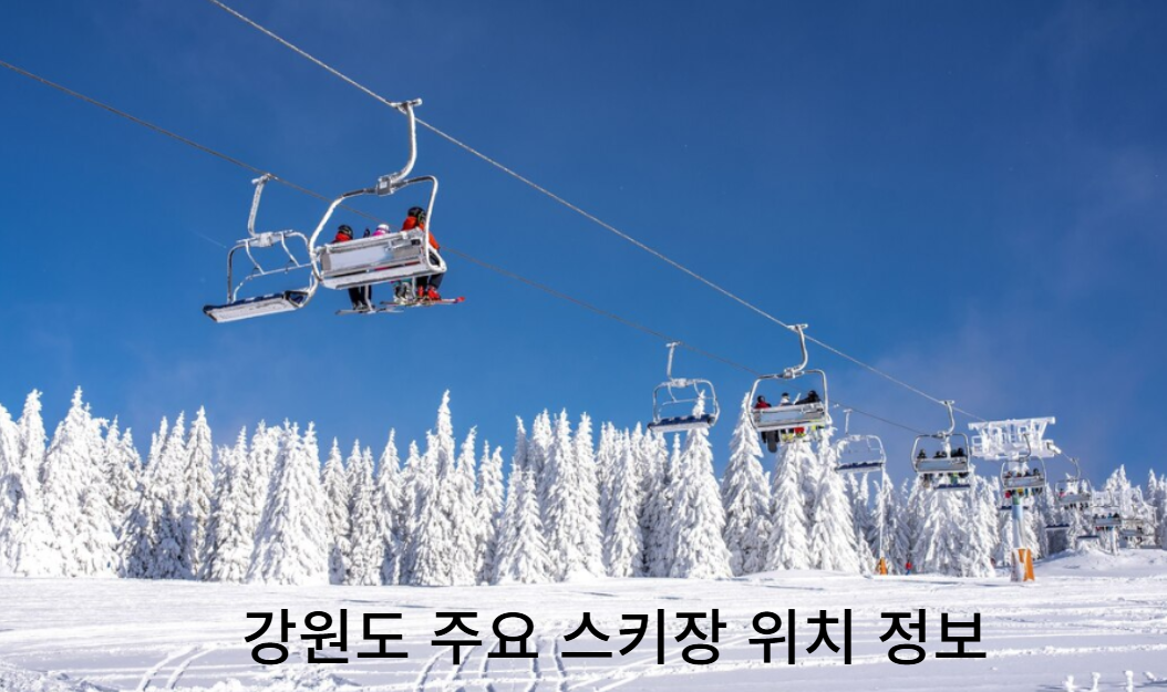강원도 주요 스키장 위치 및 정보