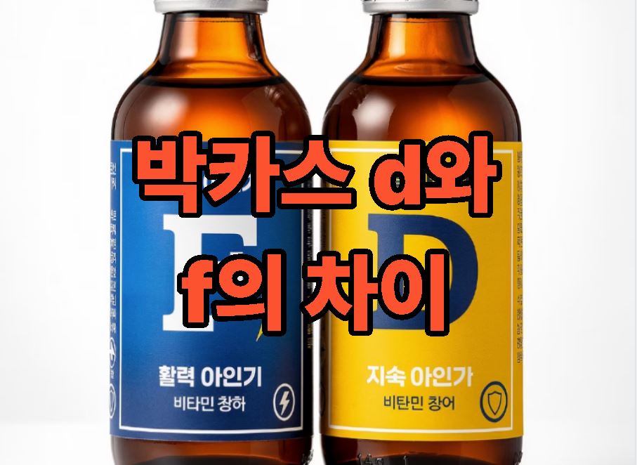 박카스 d와 f의 차이