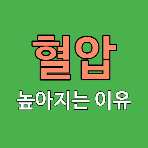 혈압 높아지는 이유와 혈압 낮추는 법 썸네일
