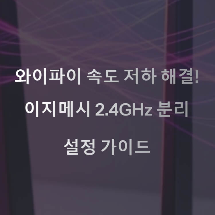 이지메시 분리 설정 가이드 썸네일