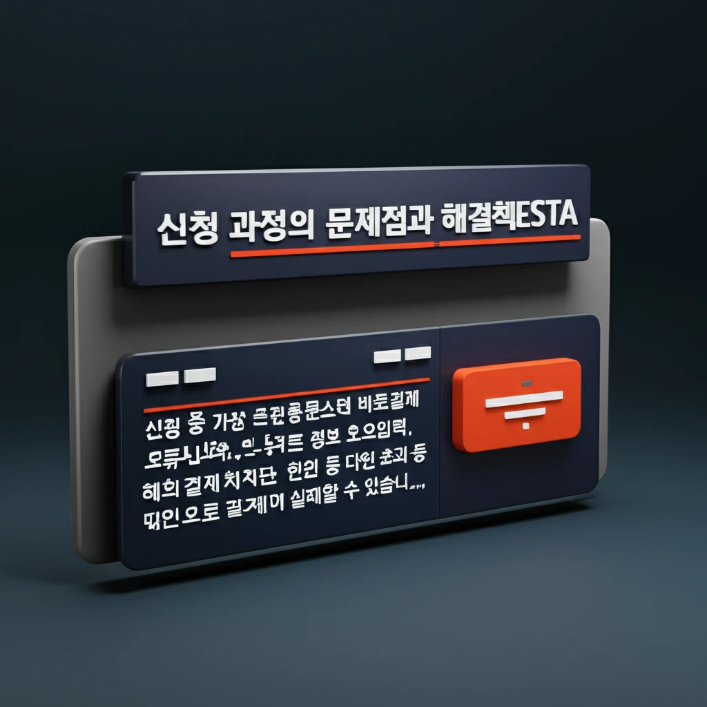 ESTA 신청 오류 걱정? 수수료 인..