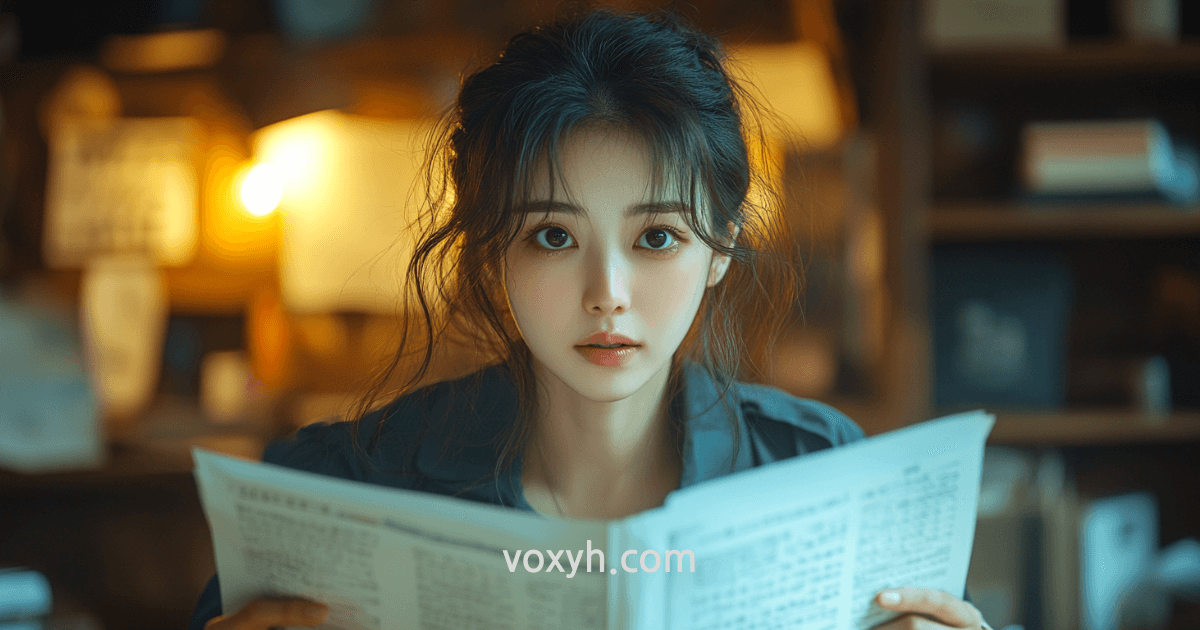 청년 창업지원을 받기위해 서류 검토하는 여성