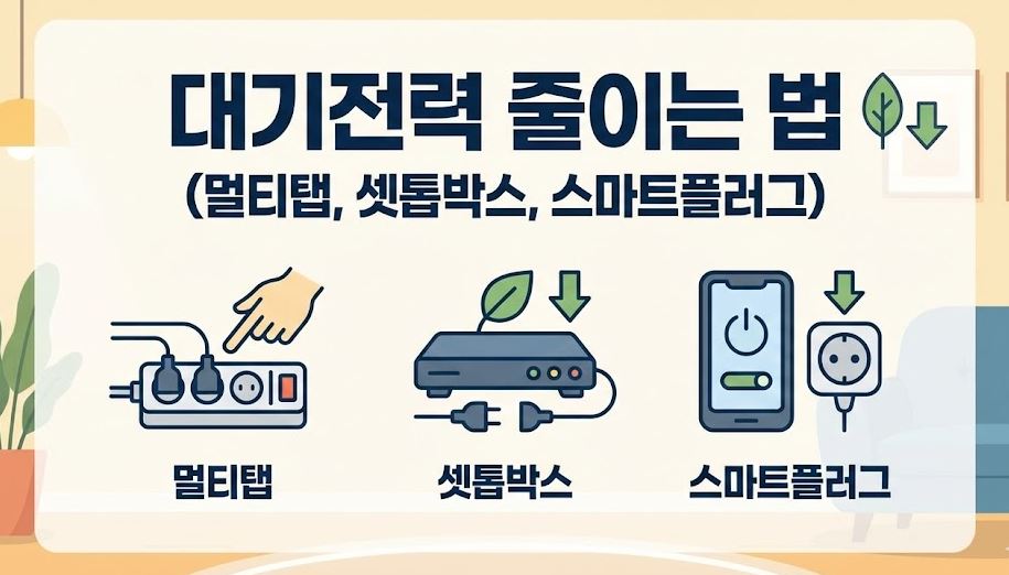 대기전력 줄이는 법 포스팅 썸네일 사진