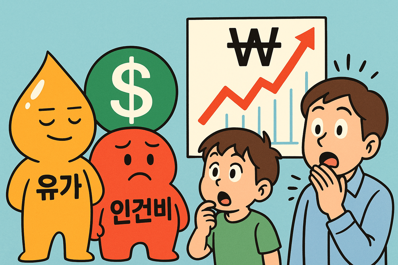 물가에 영향을 주는 요인 5가지