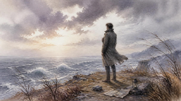 ISTP는 흔들리지 않는 사람처럼 보입니다. 감정을 크게 드러내지 않고, 필요한 말만 하며, 문제가 생기면 조용히 해결책부터 찾습니다에 관한 그림입니다