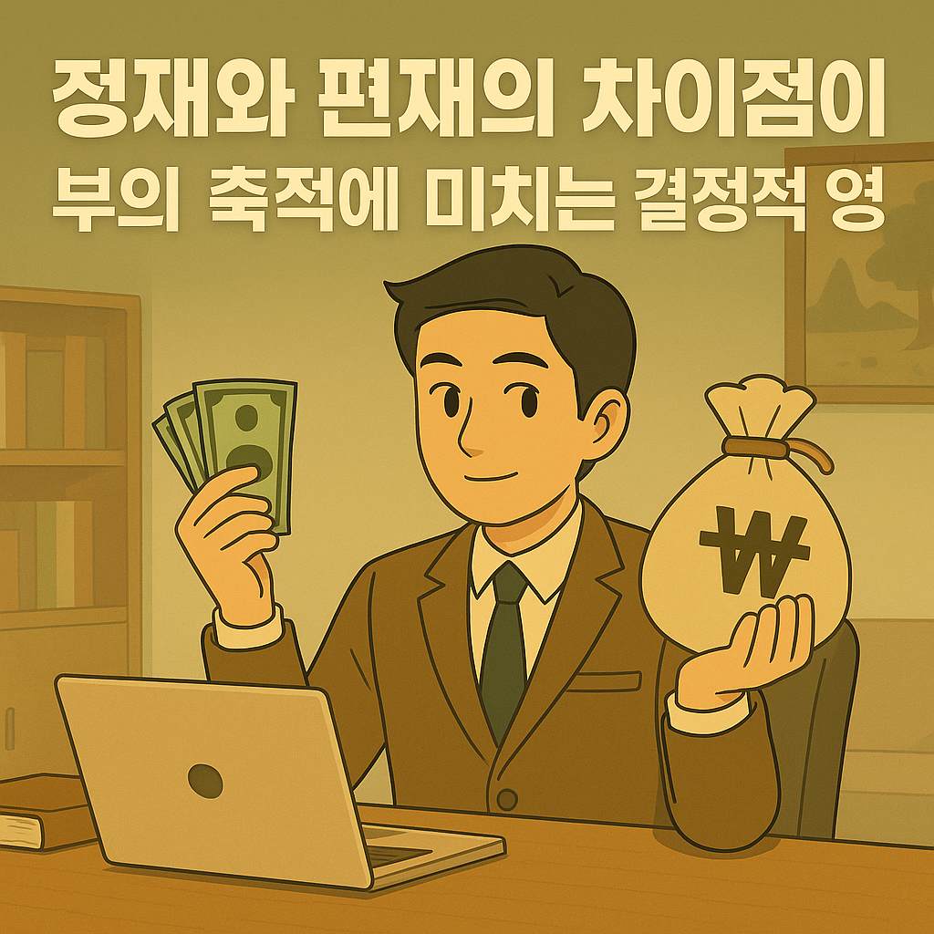 정재 vs 편재 차이｜부의 축적과 재물운 흐름 완전 해설