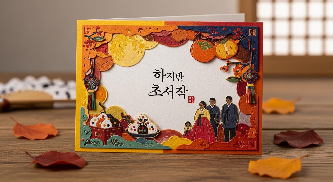 추석 카드 이미지