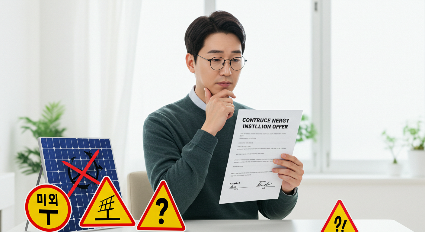 소비자 피해 예방, 무료 설치 사기, 보조금 조건