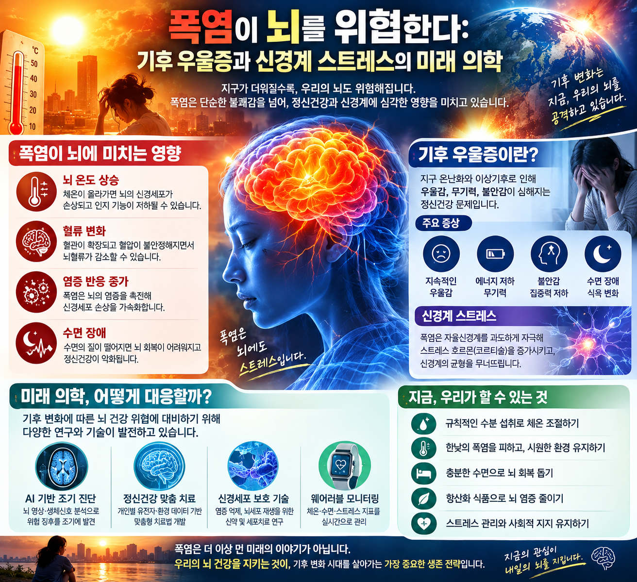 폭염이 뇌를 위협한다