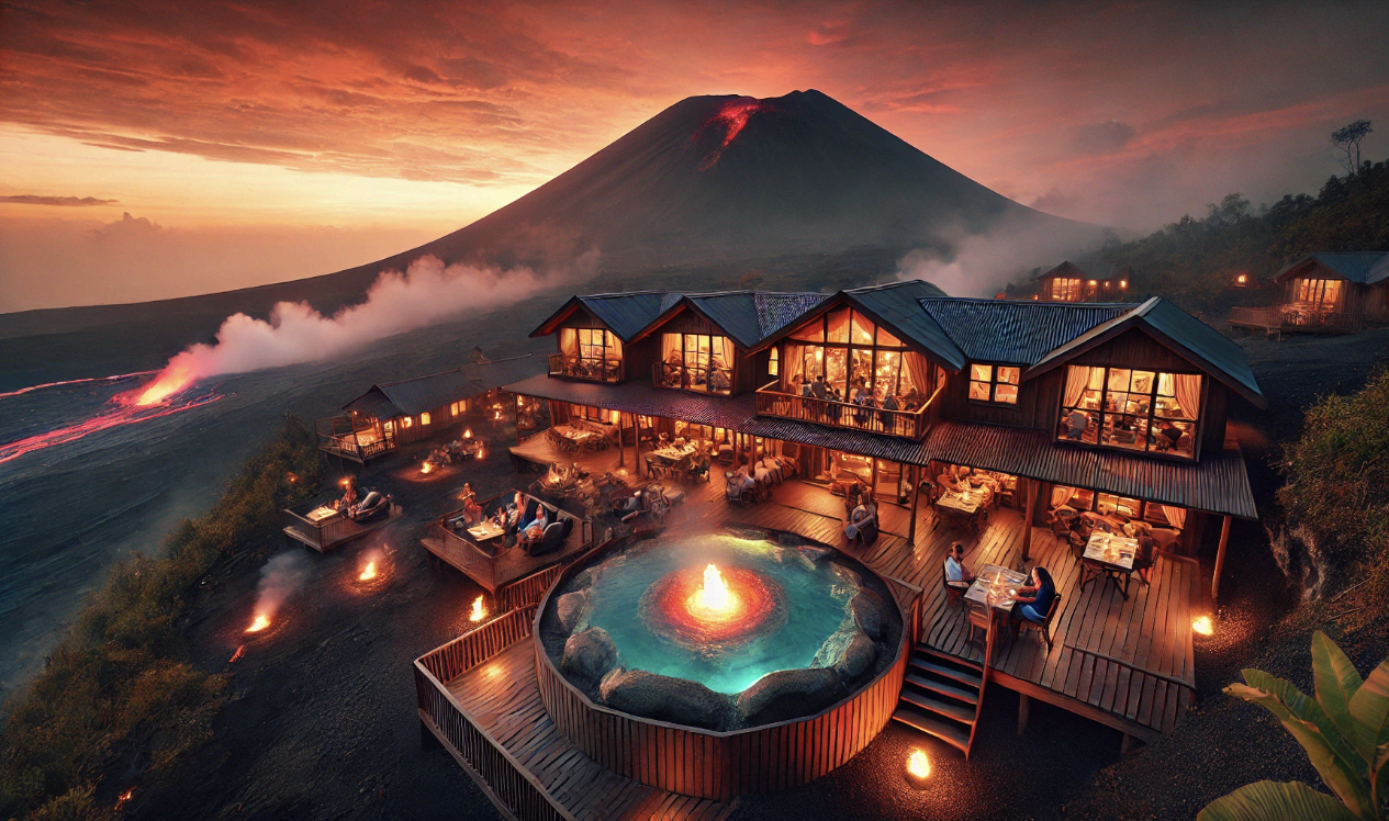 화산 근처에서 머무는 짜릿한 경험