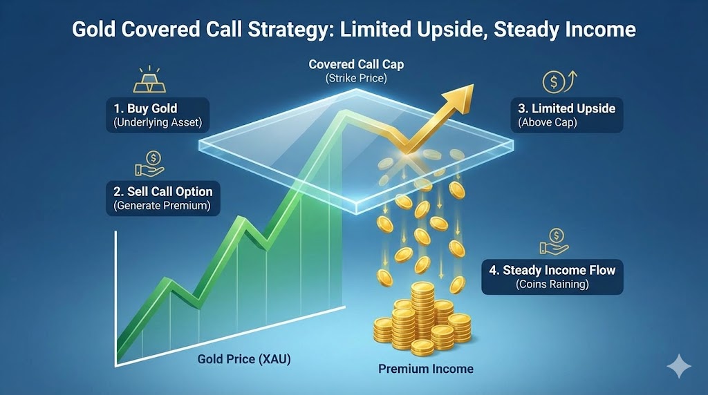 금값 상승 그래프 위로 투명한 천장이 있지만, 그 아래로 꾸준히 황금 동전이 떨어지는 인포그래픽