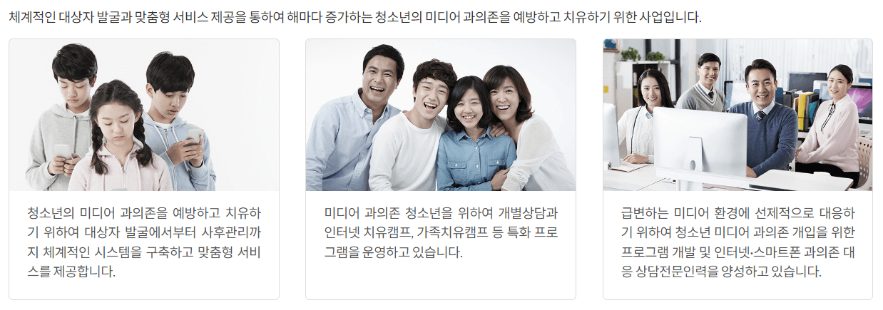 청소년 인터넷&middot;스마트폰 과의존 치료비 지원