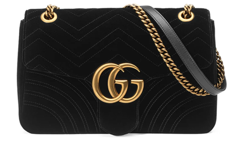 Gucci (구찌) GG Marmont Suede Shoulder Bag