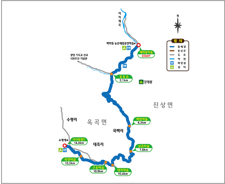 광양 백운산 둘레길 대표 코스 추천 : 천년의 숲길, 섬진강 매화길, 외갓집 가는길, 달 뜨는길