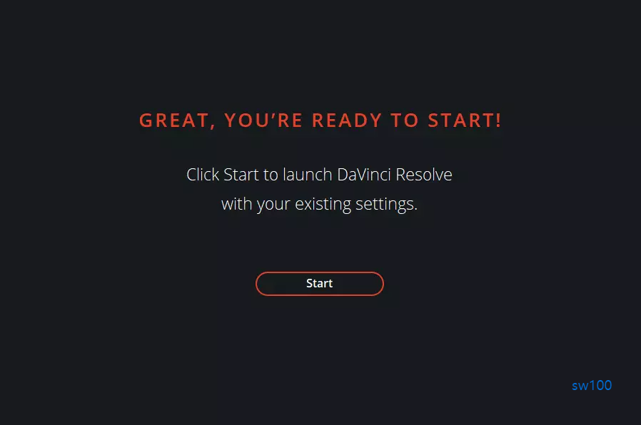 다빈치 리졸브 최초 실행 시 옵션 팝업 2