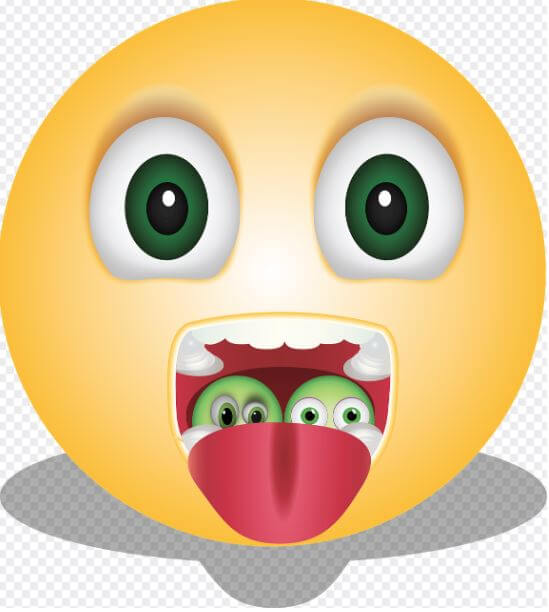 입안에 구내염 세포들