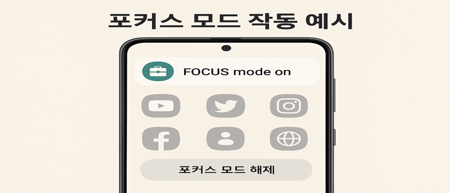 포커스 모드 사용