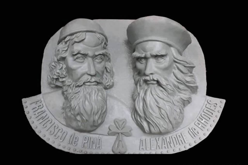 프란치스코 드 피나(좌)&#44; 알렉상드르 드 로드(우)