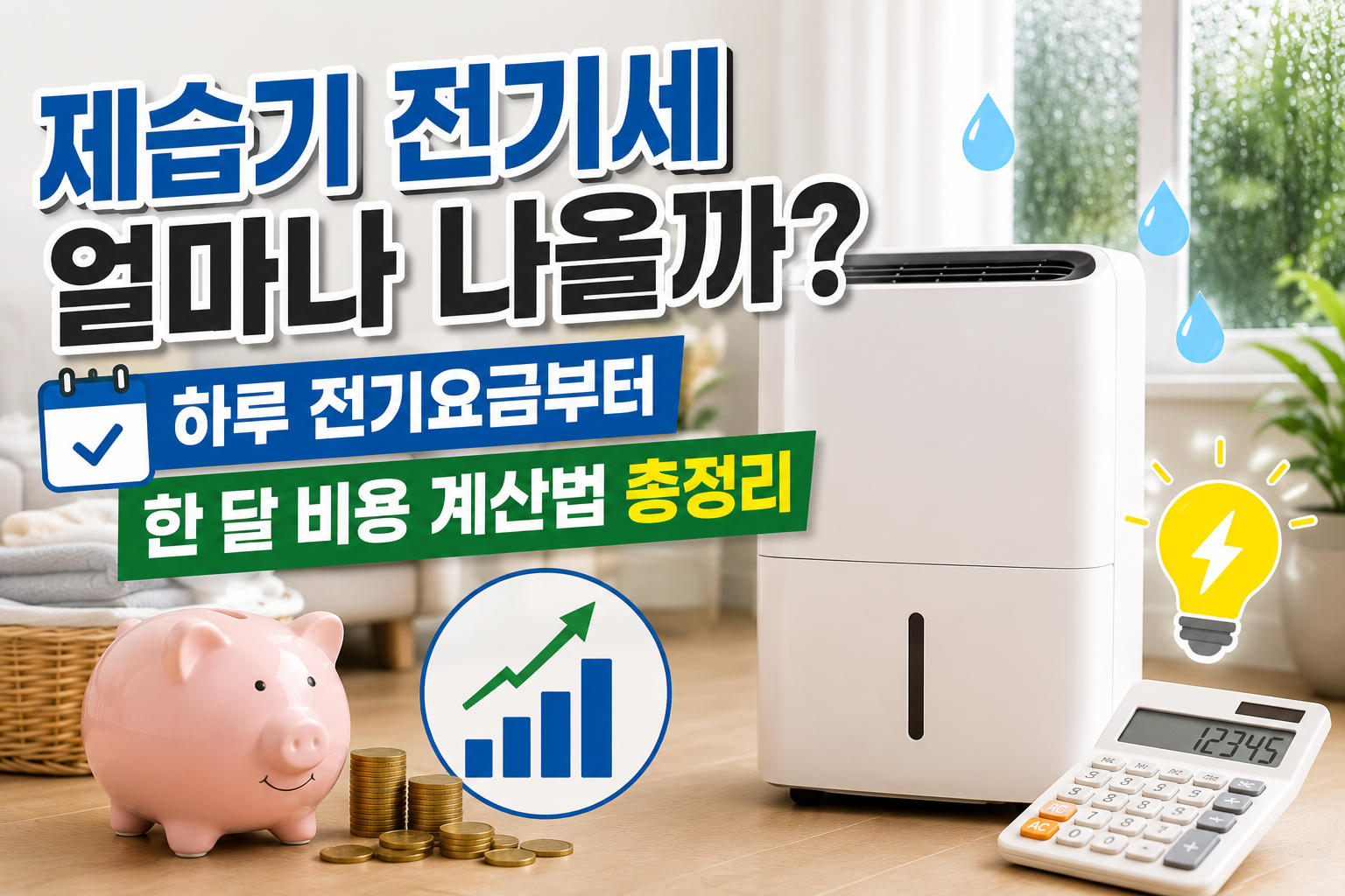 제습기 전기세 얼마나 나올까? 하루 전기요금부터 한 달 비용 계산법 총정리 관련 사진