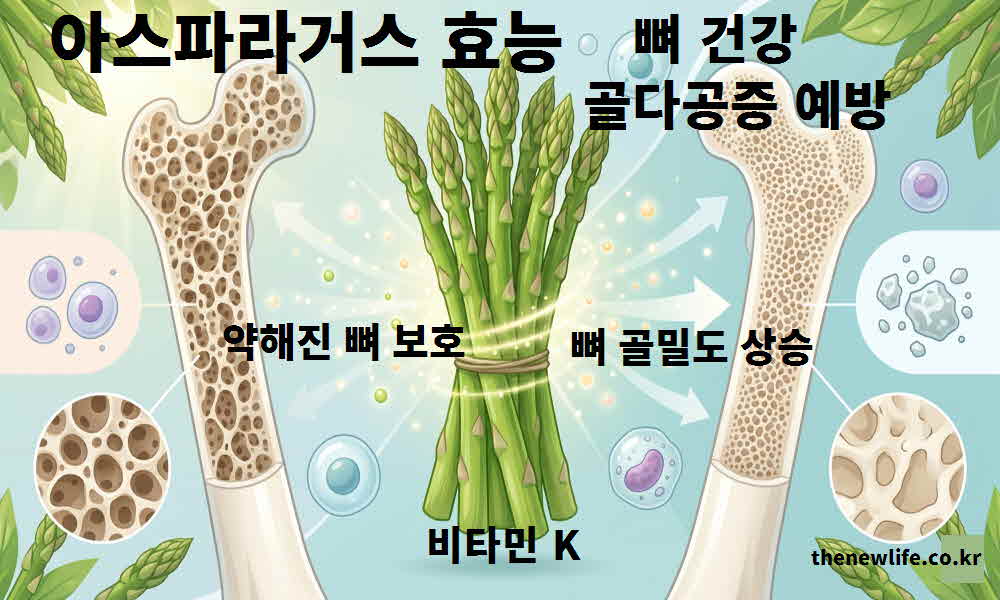 아스파라거스 효능 뼈 건강 골다공증 예방