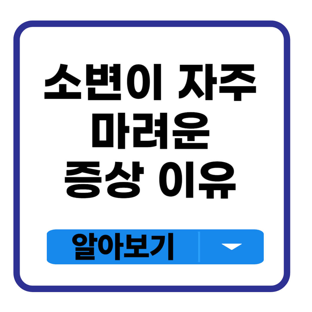 소변이 자주 마려운 증상