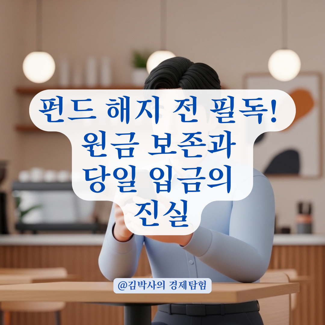 펀드 해지 예정이라면? 원금 손실 여부 확인과 당일 이체 가능 여부 체크!