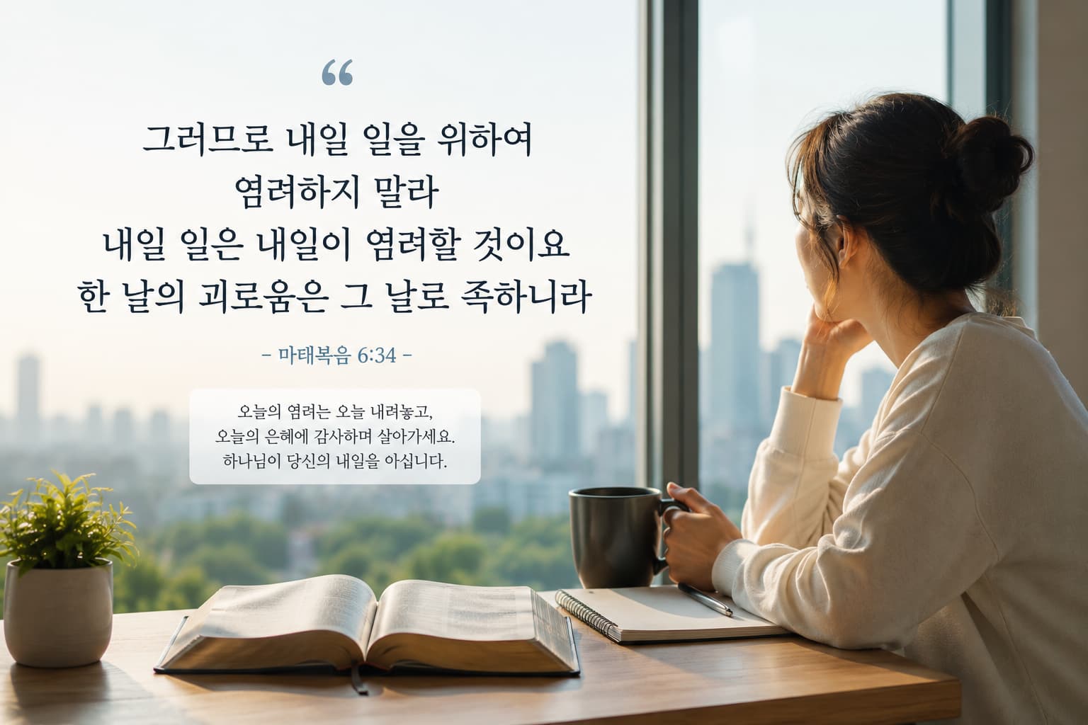 작은 믿음 마태복음 6장 34절