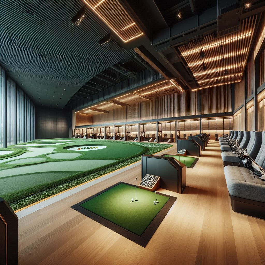 실내골프연습장 배경