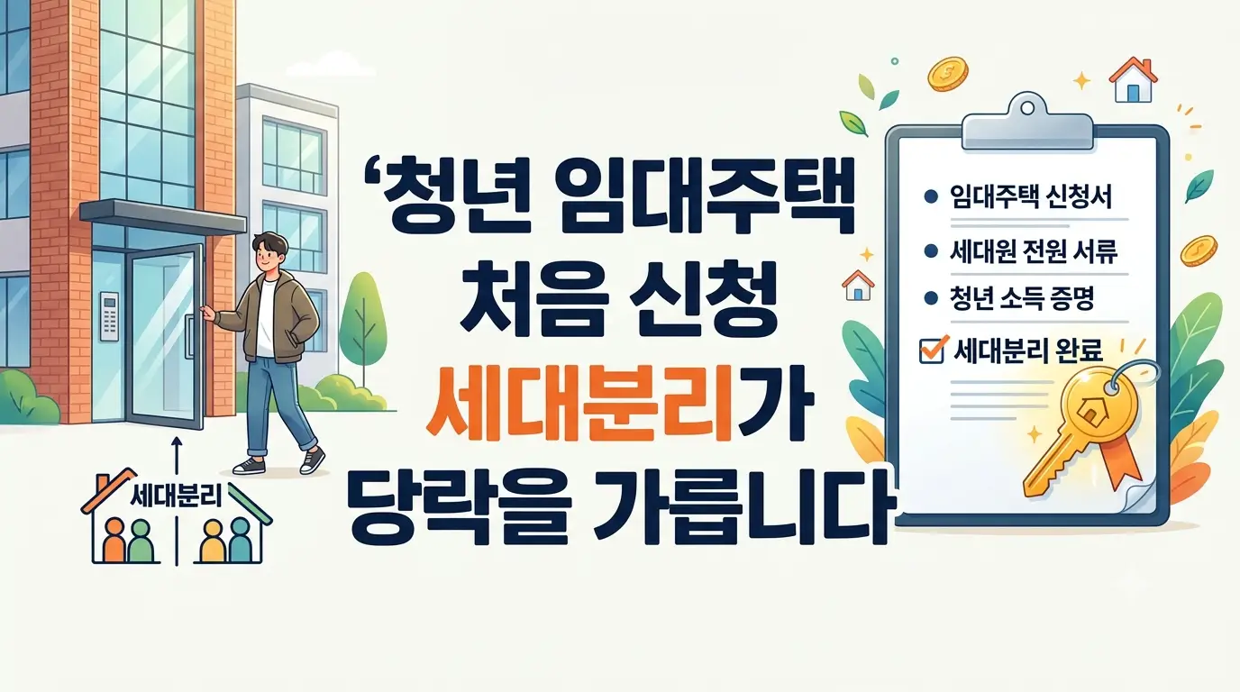 청년 임대주택 처음 신청 가이드