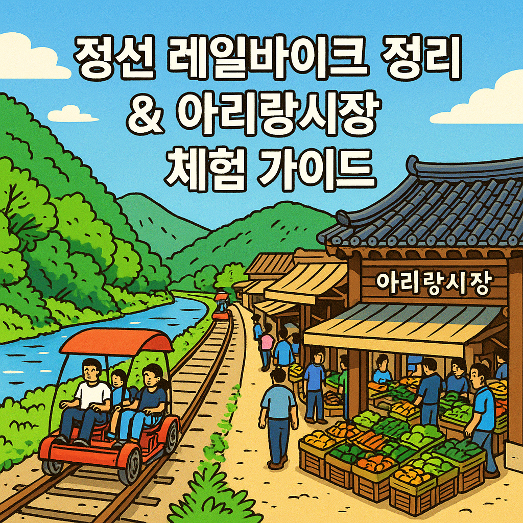 2025 정선 레일바이크 정리 & 아리랑시장 체험 가이드