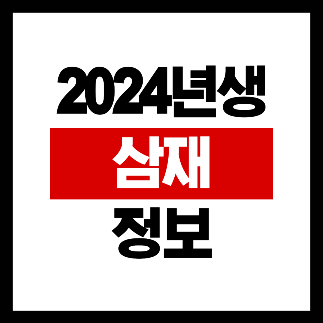 2024년생 삼재