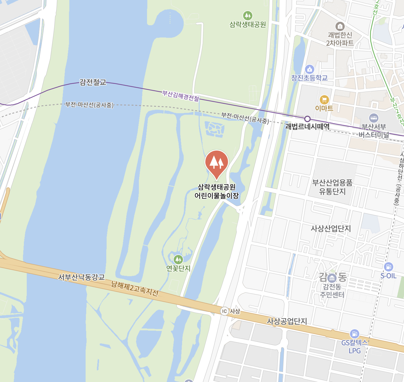 삼락생태공원 물놀이장 위치