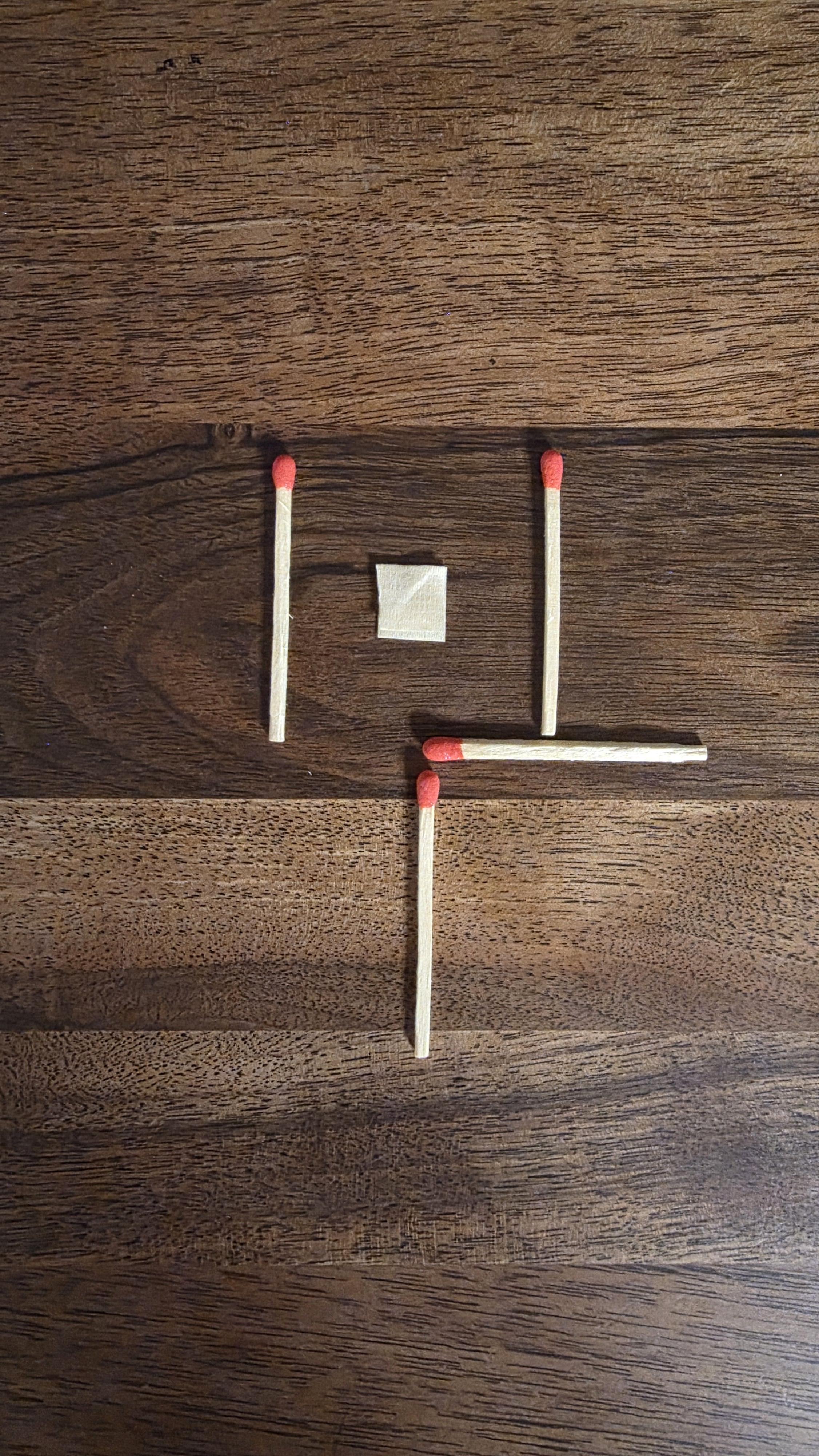 ［성냥개비 퀴즈 2］정답 : 2개 이동 방법