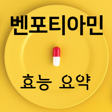 벤포티아민 효능 요약