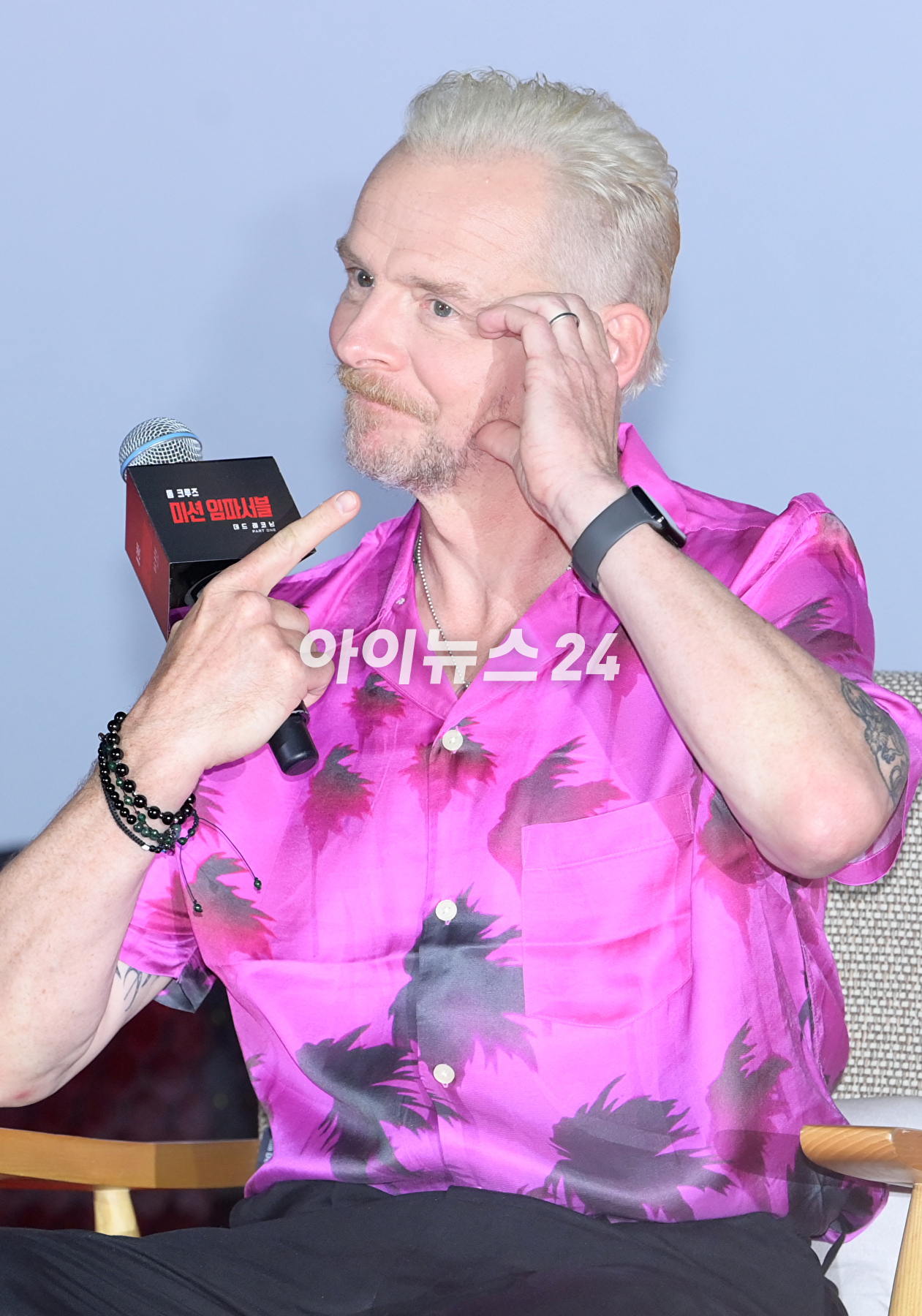 29일 오후 서울 송파구 롯데월드타워에서 진행된 영화 '미션 임파서블: 데드 레코닝 파트 원'(감독 크리스토퍼 맥쿼리) 내한 기자간담회에 참석하고 있다. [사진=정소희 기자]