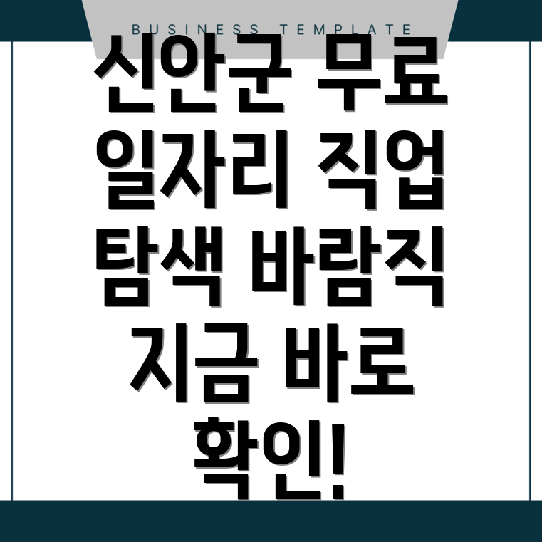 신안군 구인구직