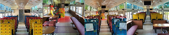 정선아리랑열차 2호차 모습