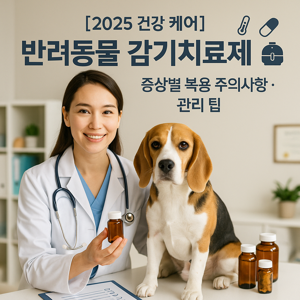[2025 건강 케어] 반려동물 감기 치료제 추천 ｜ 증상별 복용 주의사항&middot;관리 팁