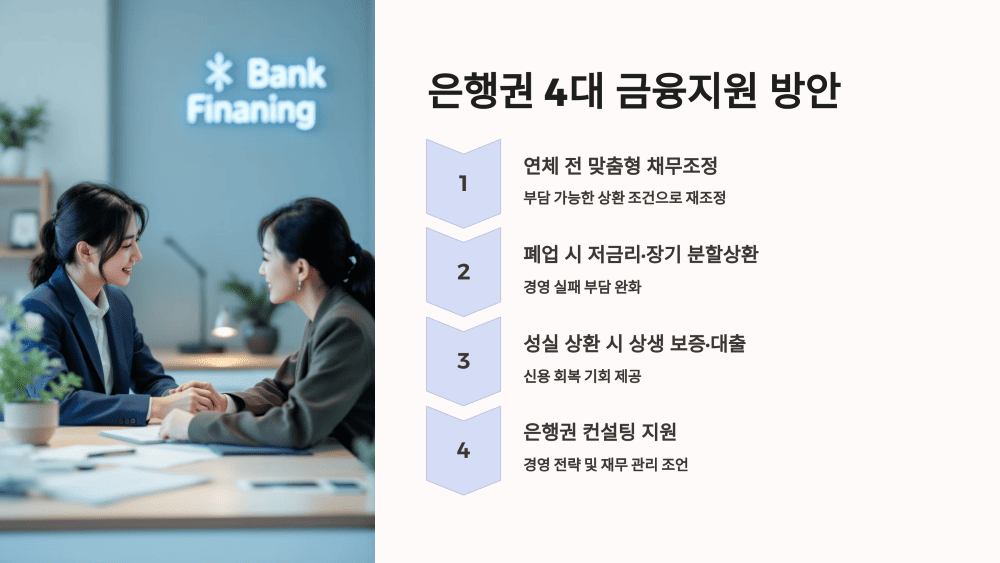 은행권 4대 금융지원 방안