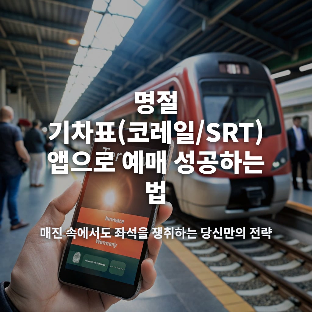 기차표 예매 성공하는방법