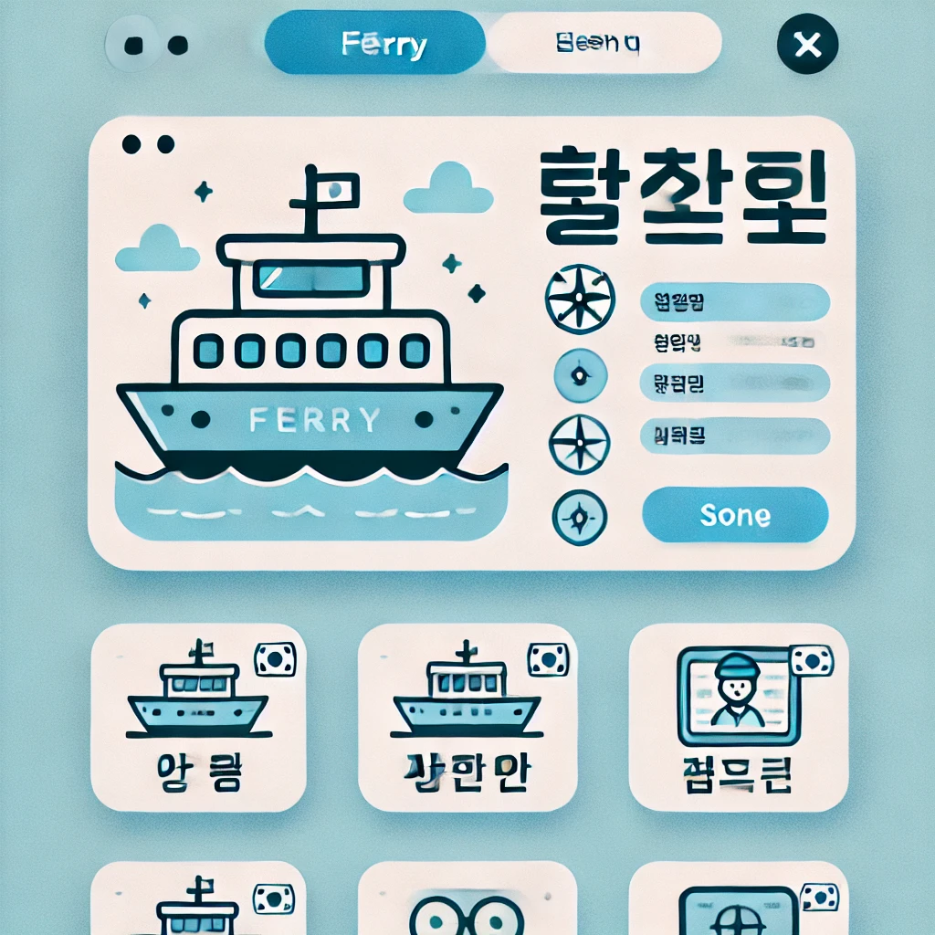 인천백령도 배편요금, 소요시간, 운항시간, 예매